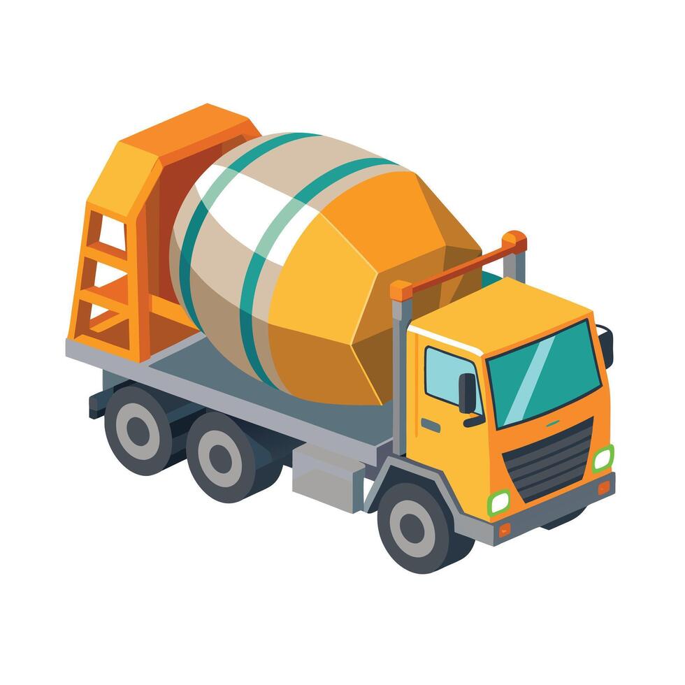 Realistic Truck Illustration vector