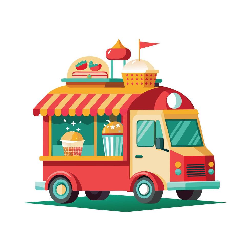 Realistic Truck Illustration vector
