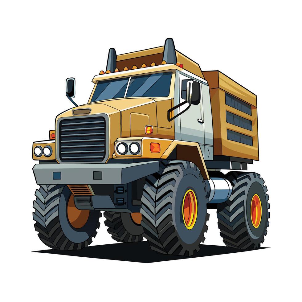 Realistic Truck Illustration vector