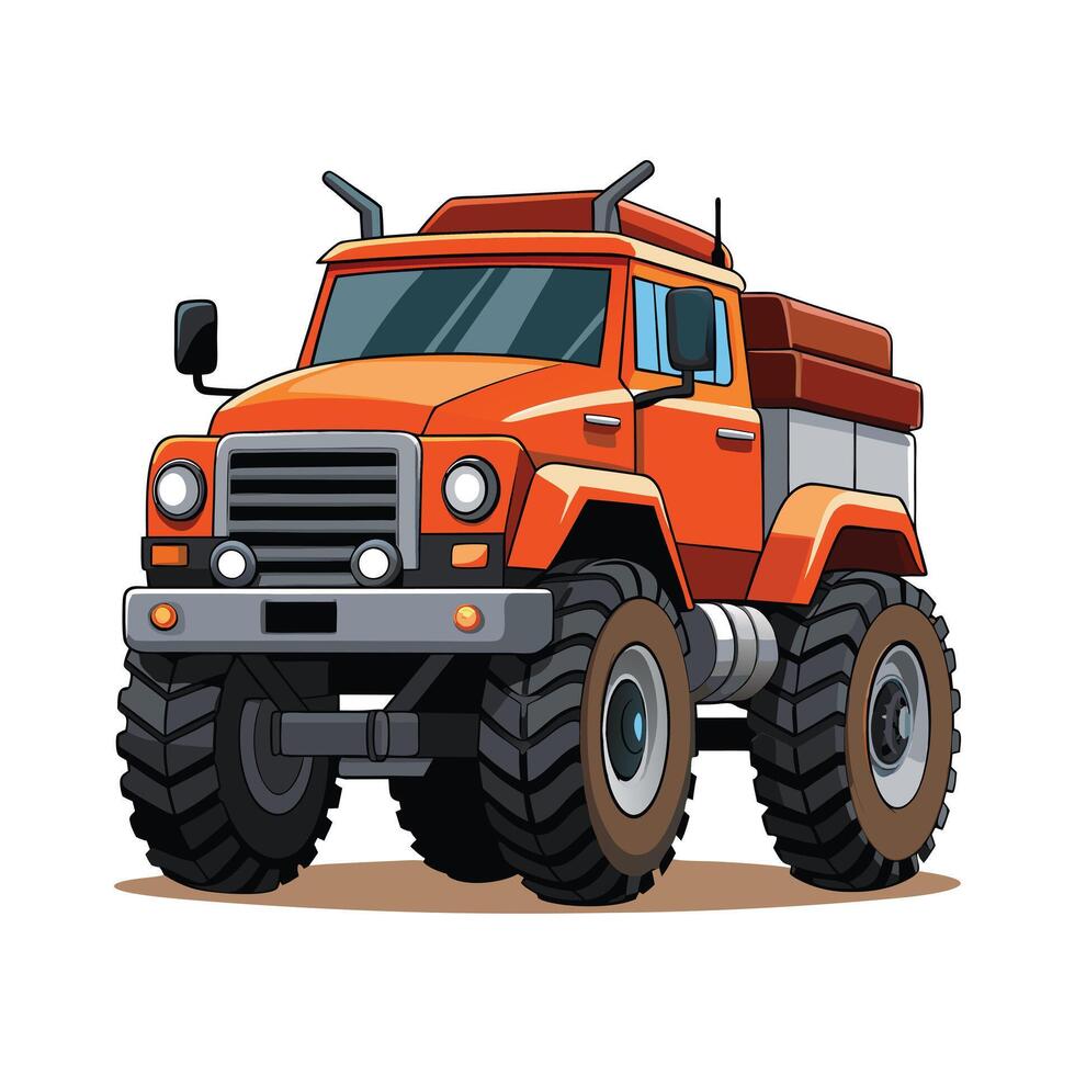 Realistic Truck Illustration vector