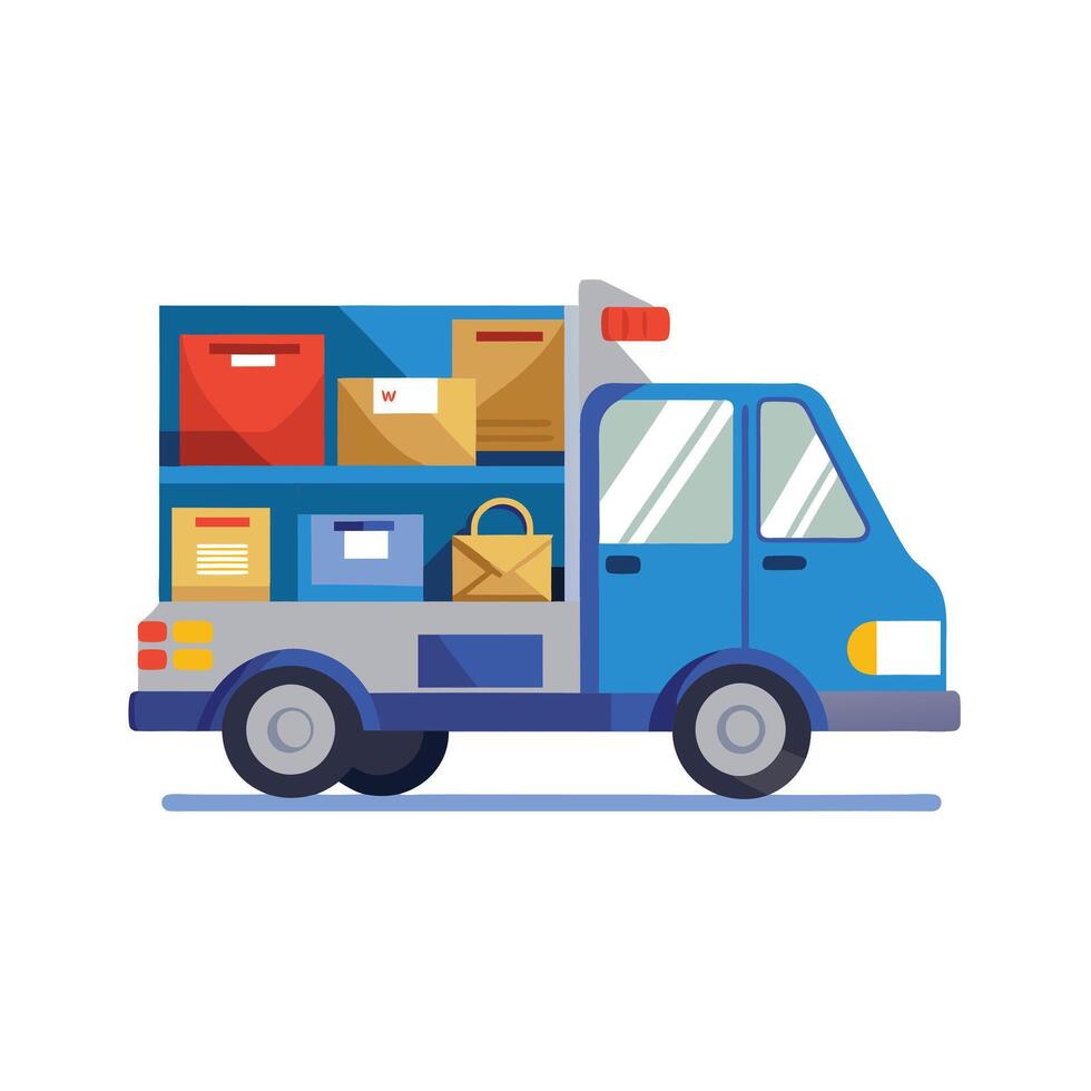 Realistic Truck Illustration vector