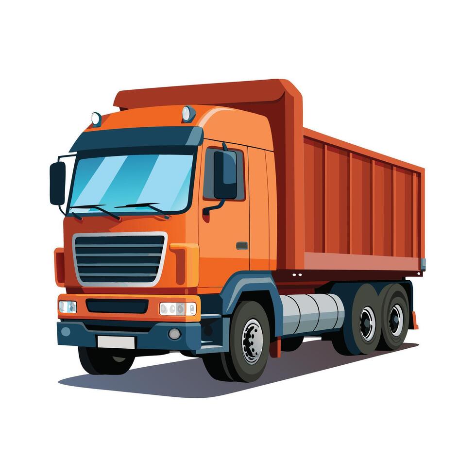 Realistic Truck Illustration vector