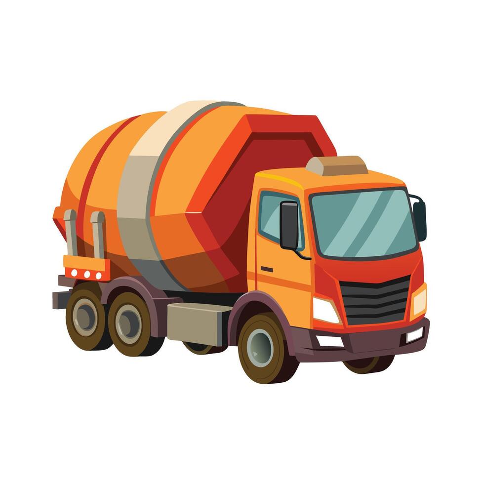 Realistic Truck Illustration vector