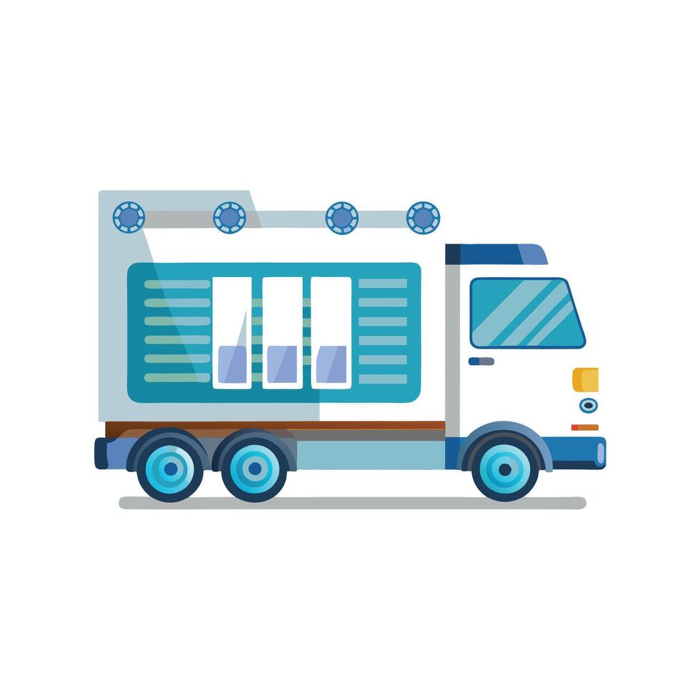 Realistic Truck Illustration vector