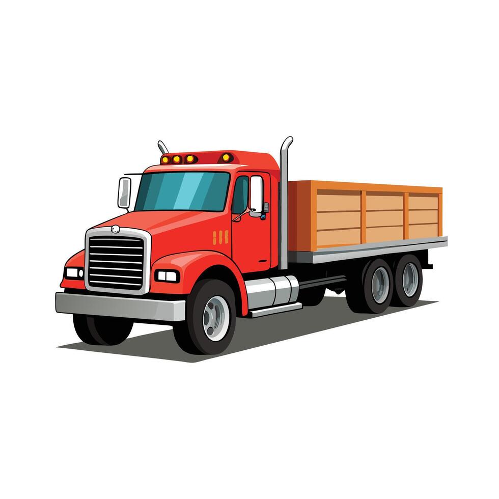 Realistic Truck Illustration vector