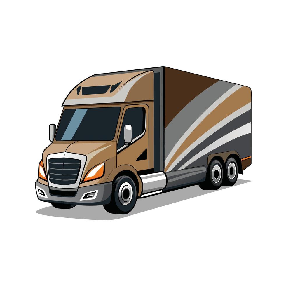 Realistic Truck Illustration vector