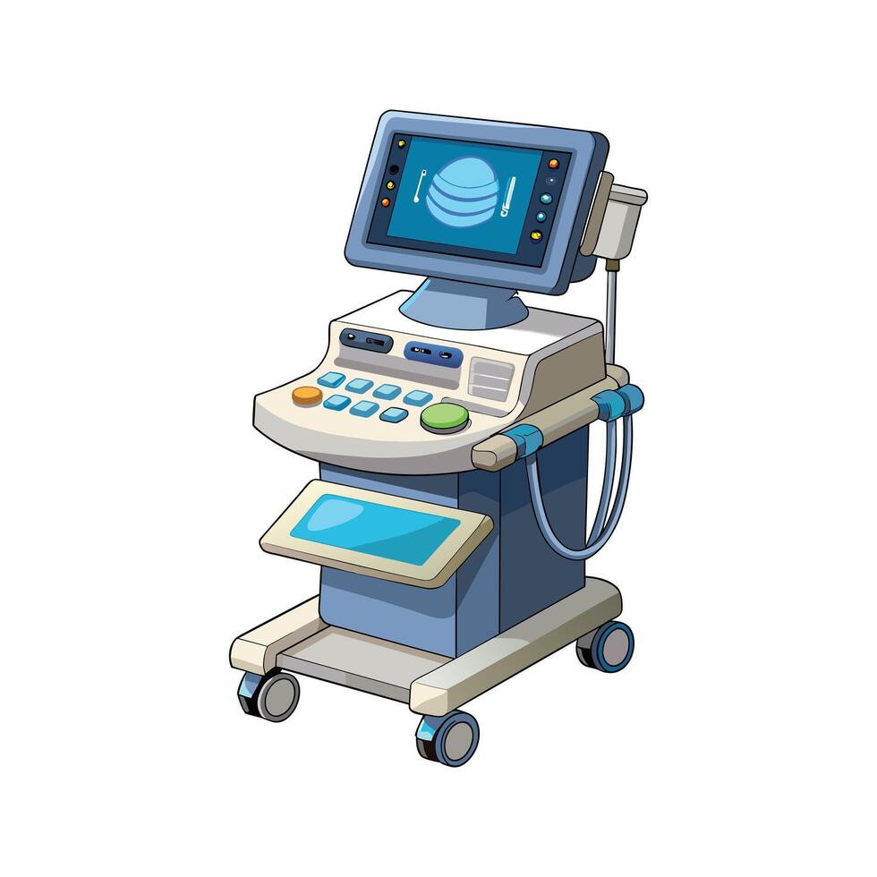 Hospital Equipment Machine illustration vector