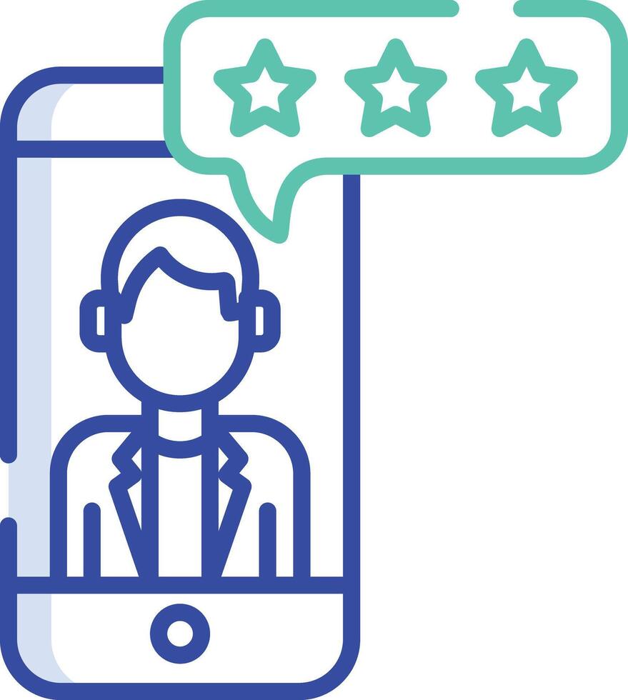 Feedback outline color illustration vector