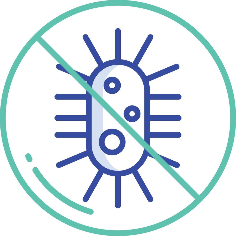 Antibacterial outline color illustration vector