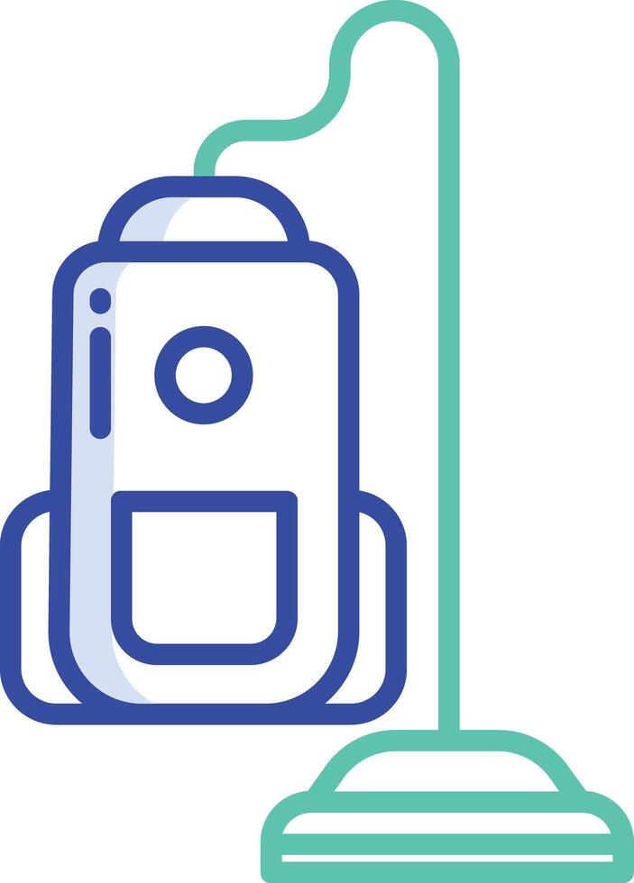 Vacuum cleaner outline color illustrations vector