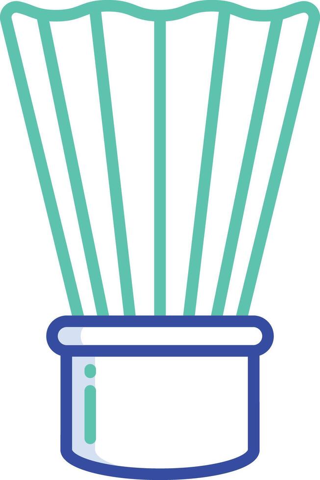 Shaving brush outline color illustration vector
