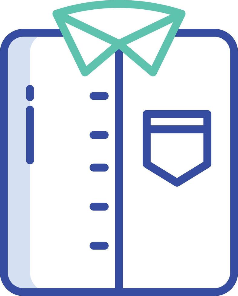 Shirt outline color illustration vector
