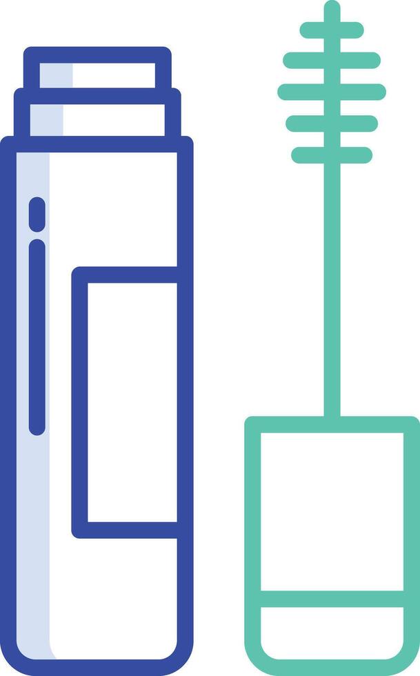 Storage box outline color illustration vector