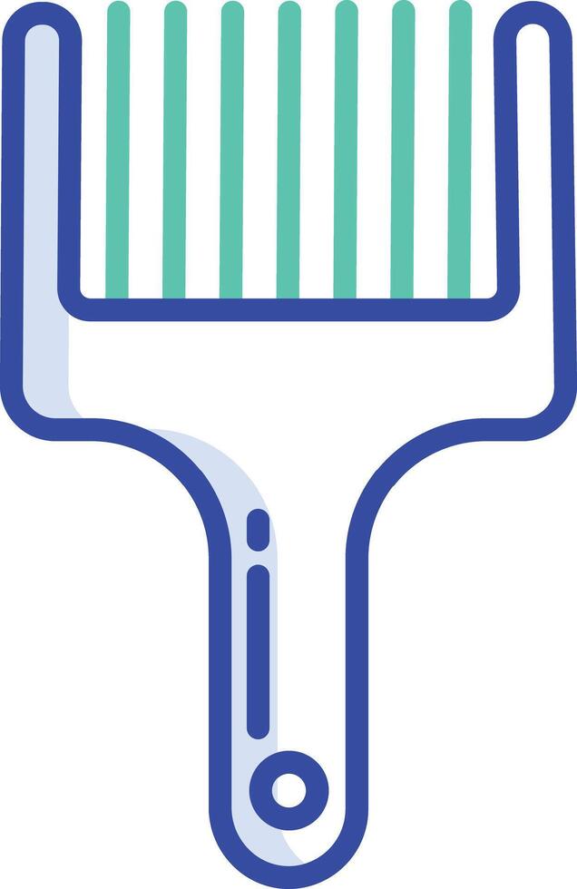 Hair Straightener outline color illustration vector