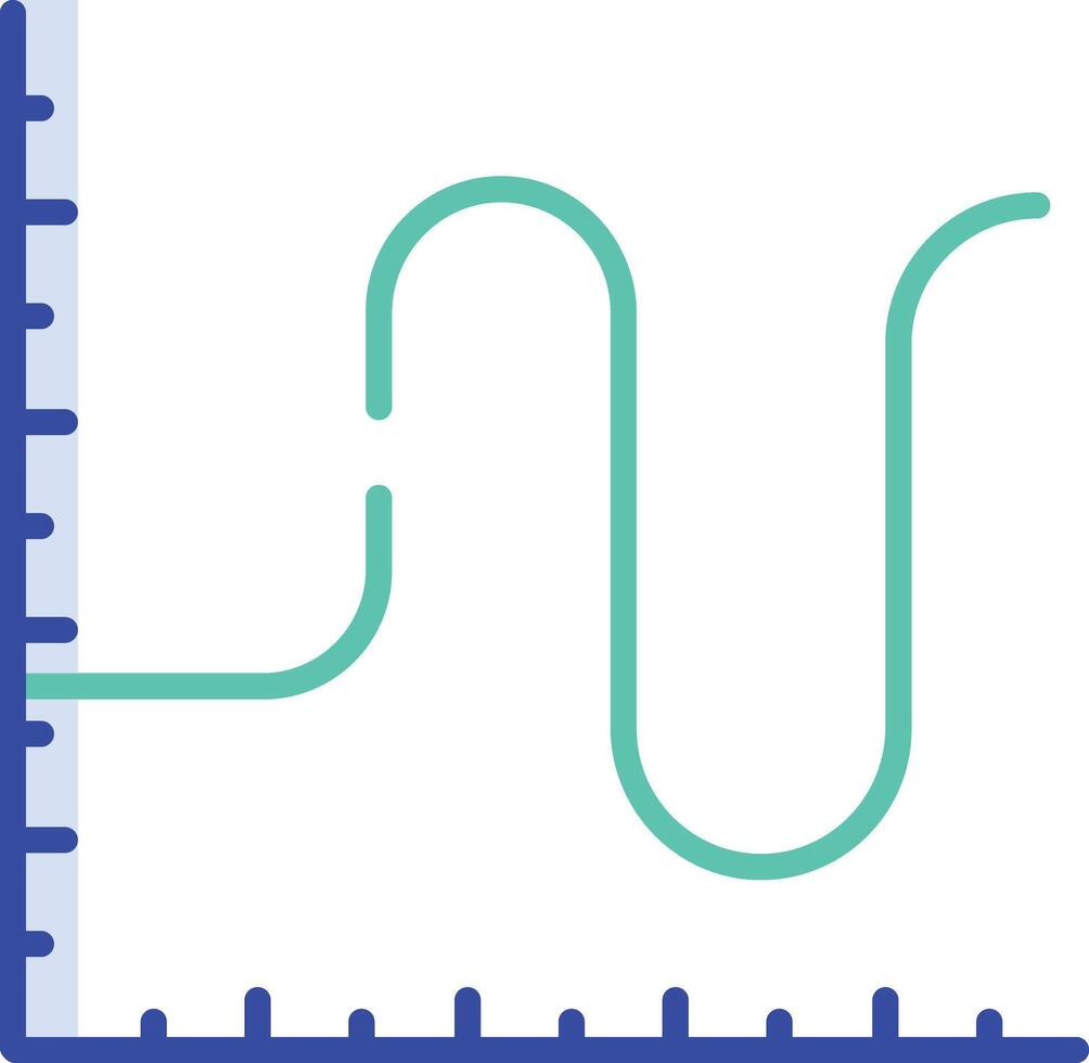 Graph outline color illustration vector