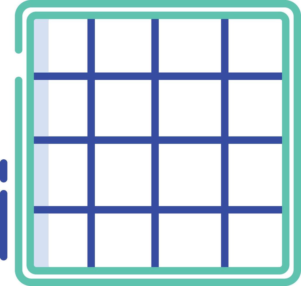 Grid outline color illustration vector