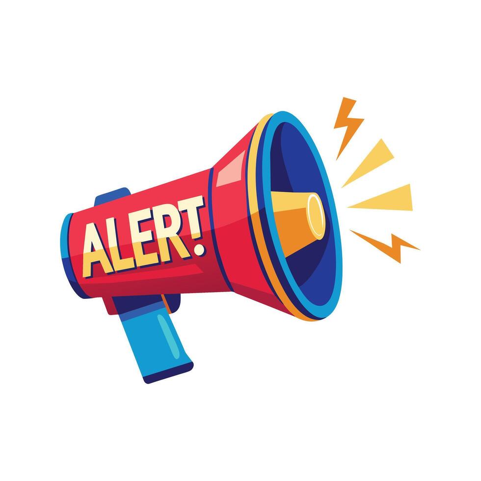 Realistic Megaphone Microphone illustration vector