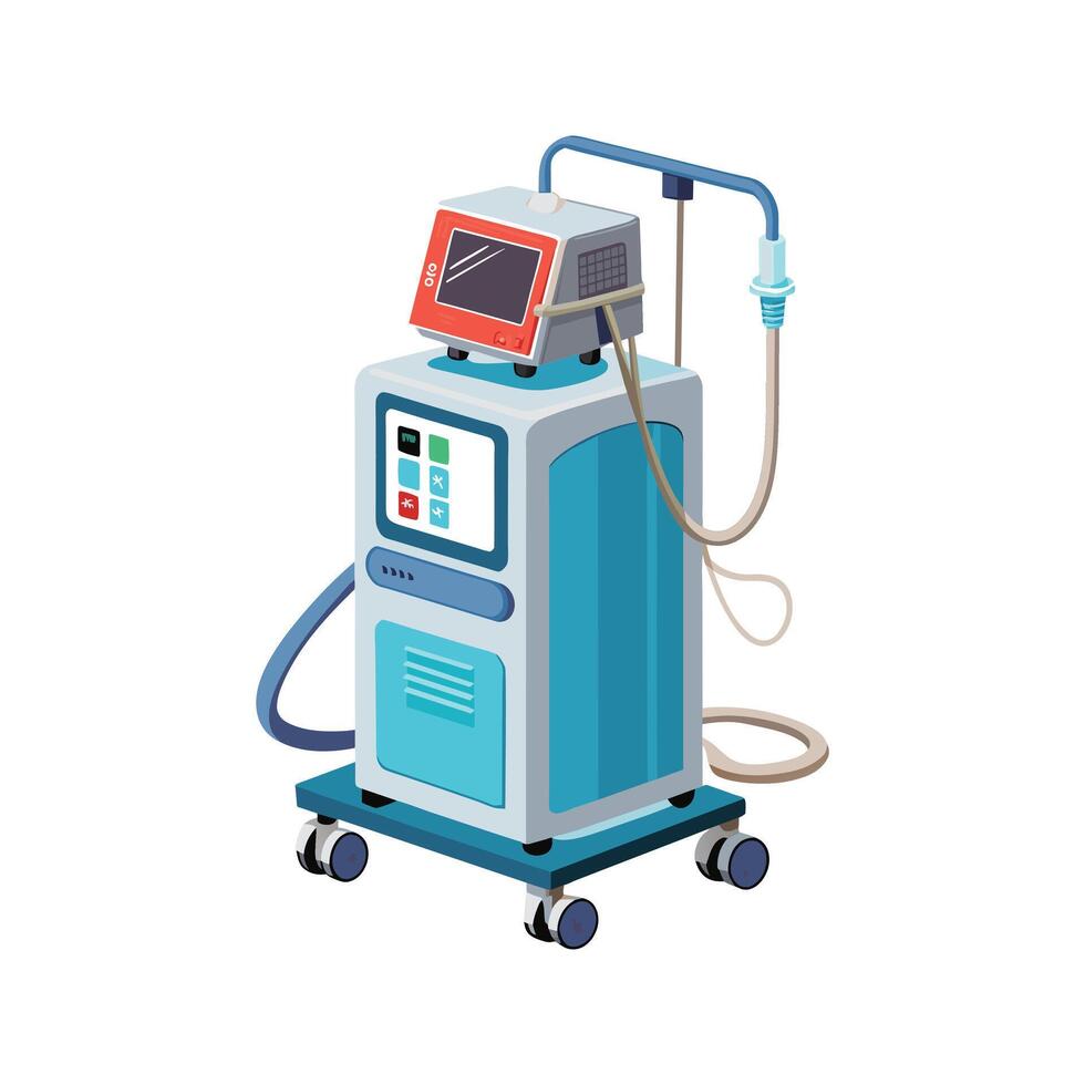 Hospital Equipment Machine illustration vector