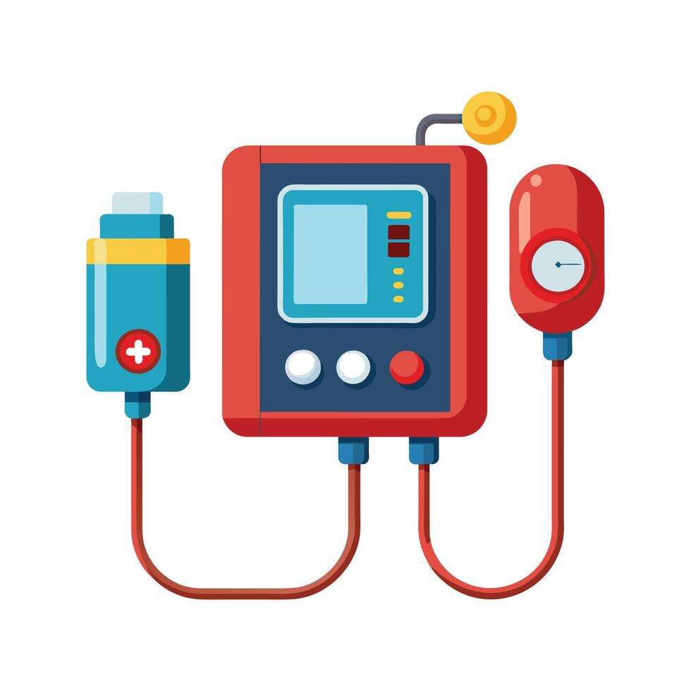 Hospital Equipment Machine illustration vector
