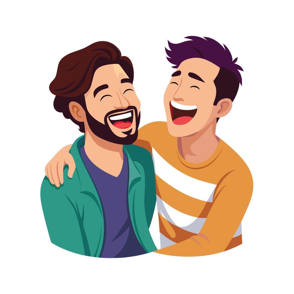 Friends Special, Love and Emotional Moment Illustration Concept for Friendship Day vector