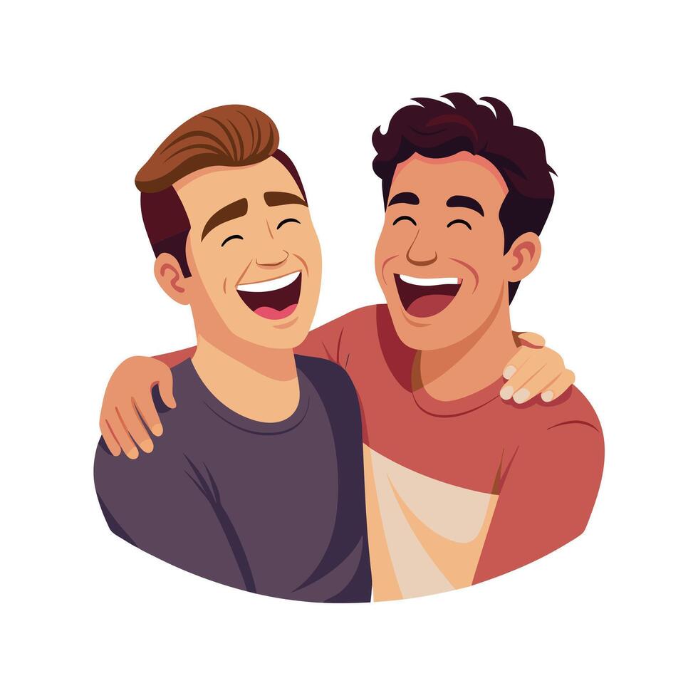 Friends Special, Love and Emotional Moment Illustration Concept for Friendship Day vector