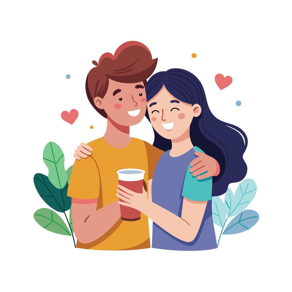 Friends Special, Love and Emotional Moment Illustration Concept for Friendship Day vector