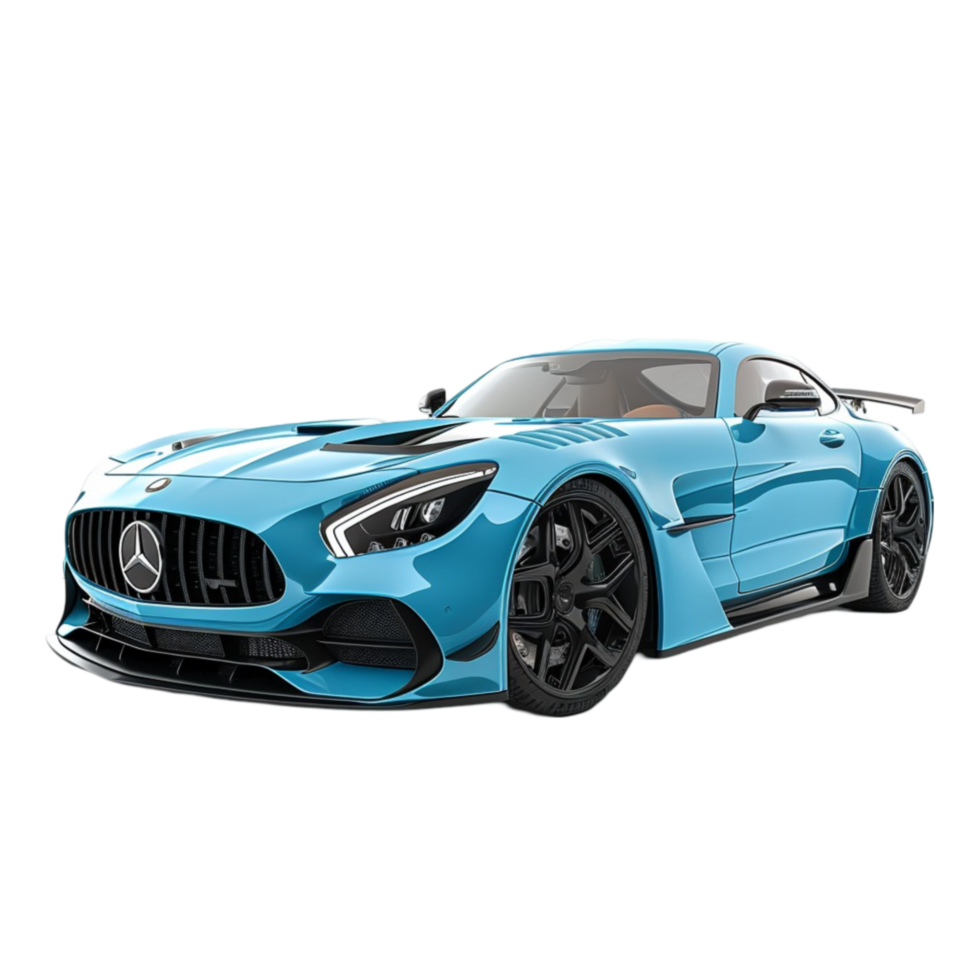 Sport Car Mockup Isolated on Transparent background AI-Generative png