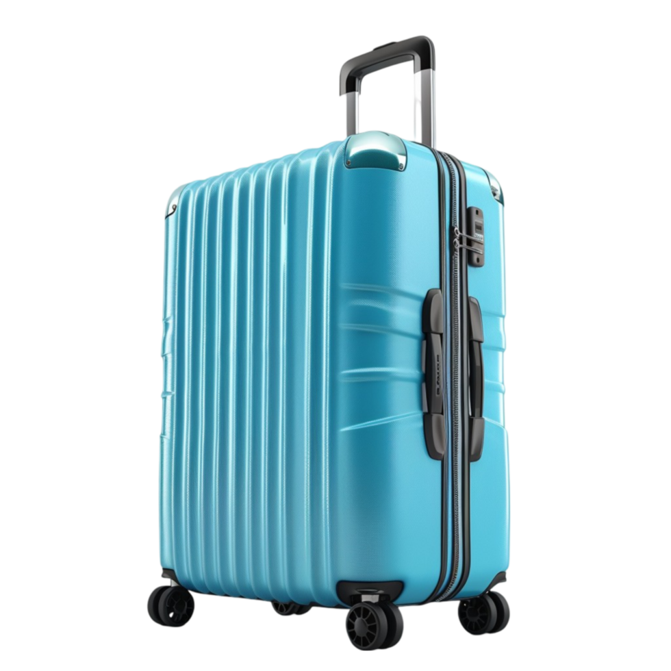 Luggage Mockup 3D Illustration on Transparent background AI-Generative png