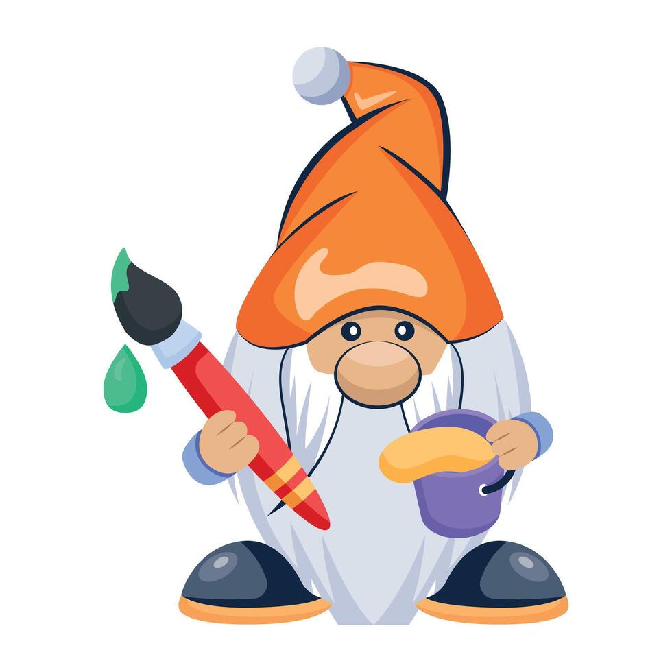 WebPainting gnome icon in flat style vector