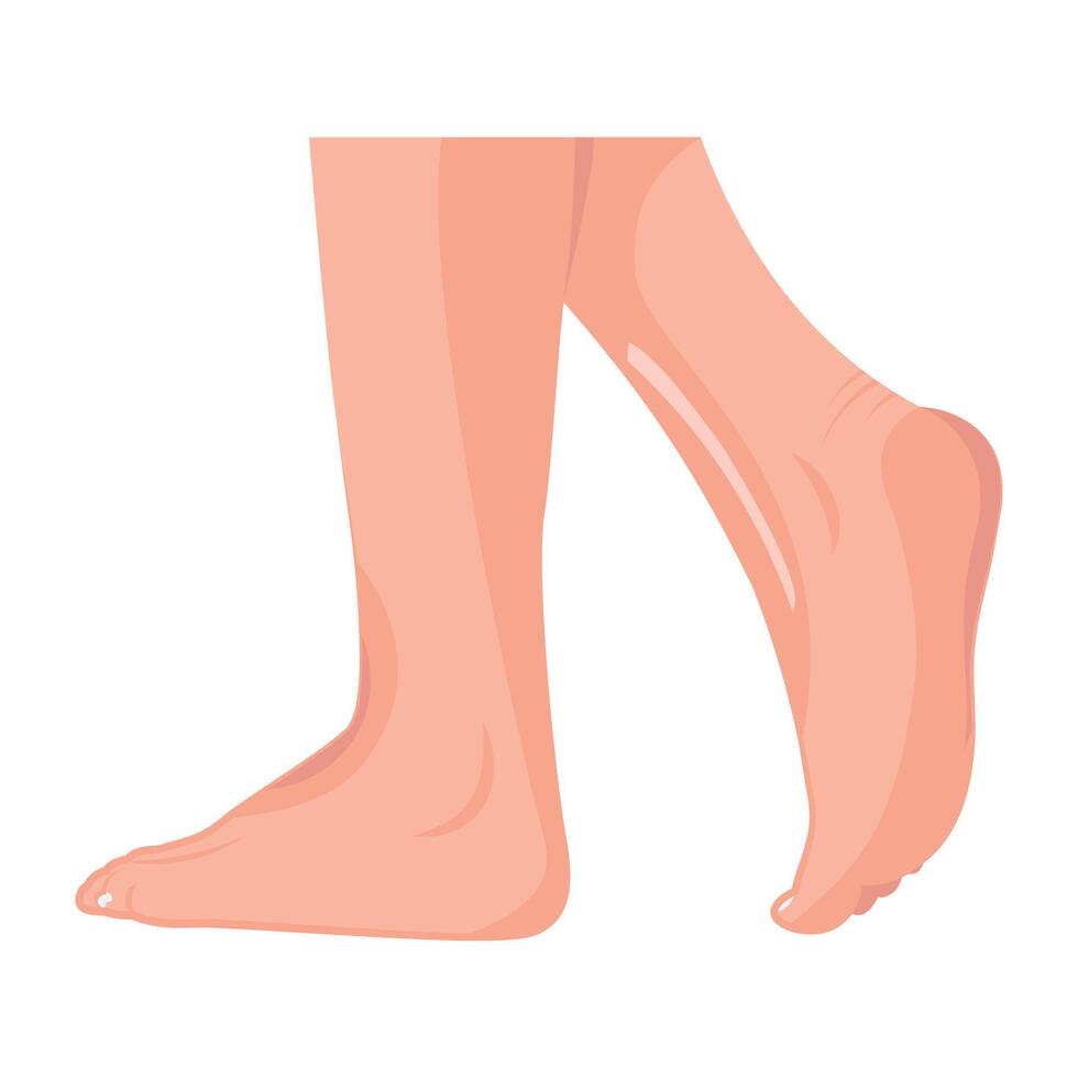 WebA flat icon of walking woman soles vector