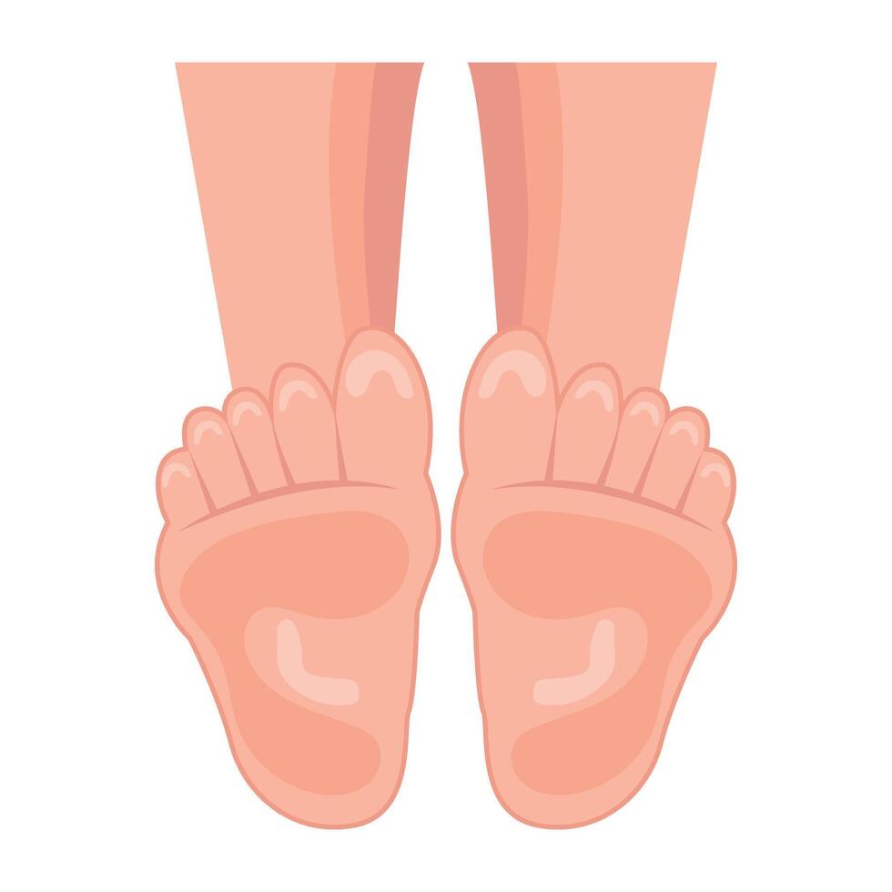 WebA flat icon depicting soft foot soles vector
