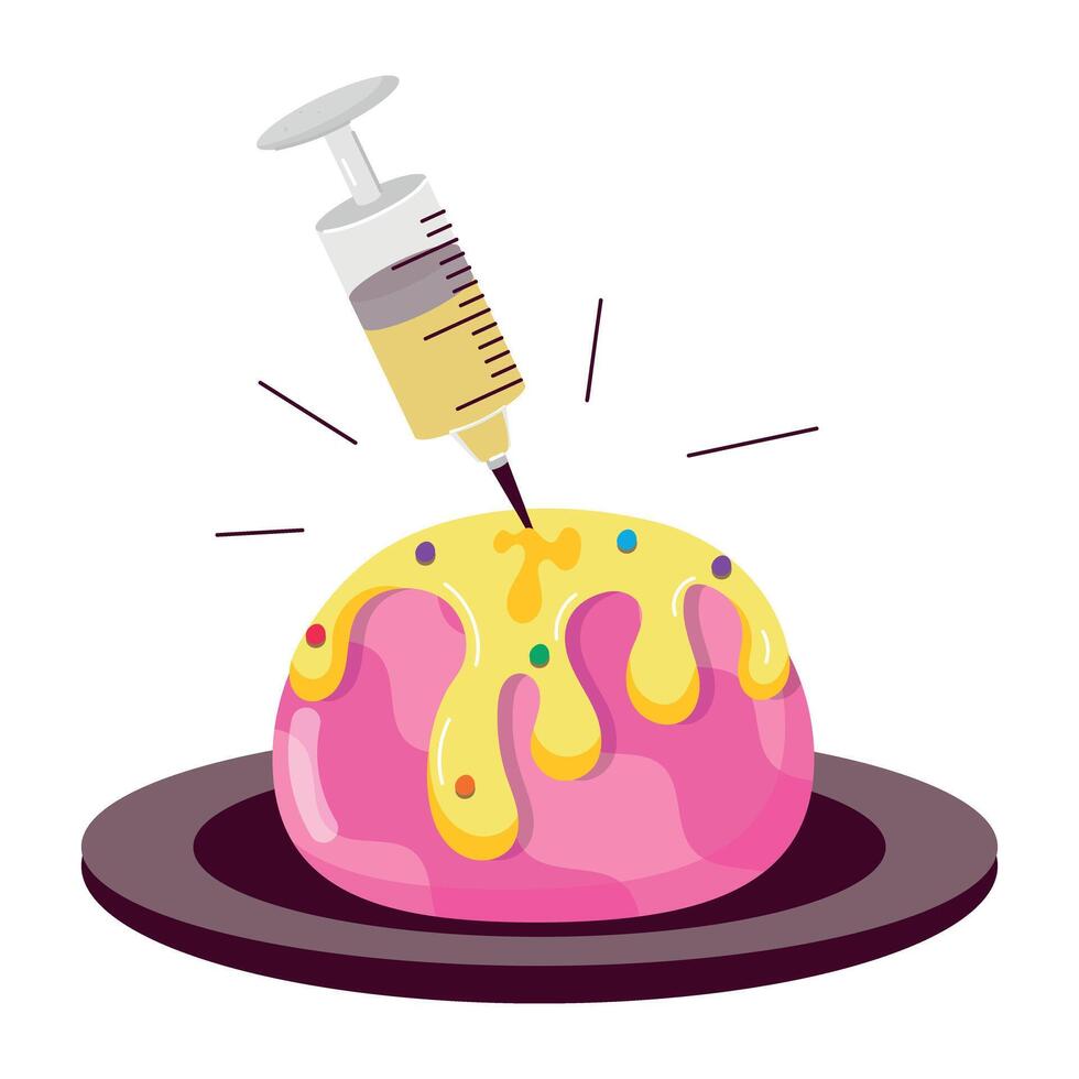WebA flat style sticker of coquito donut vector