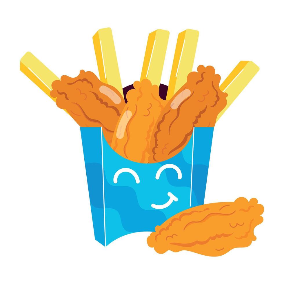 WebA flat style sticker of making egg toasts vector
