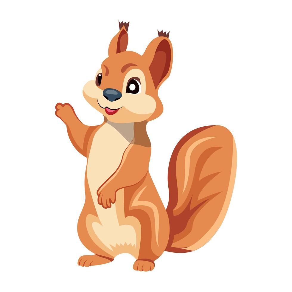WebA flat icon of cute rodent vector