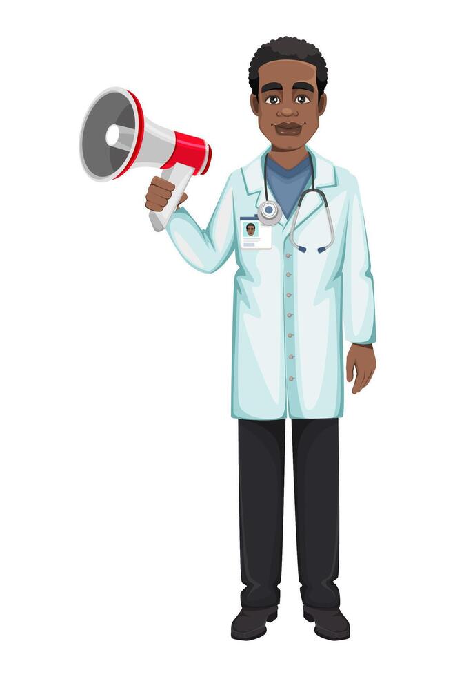 Doctor working during coronavirus outbreak Covid-19 vector