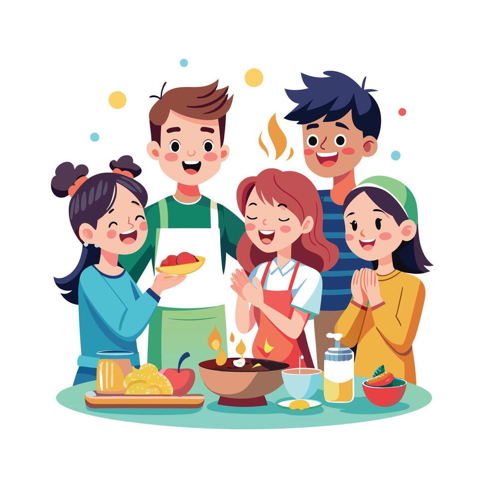 Friends Special, Love and Emotional Moment Illustration Concept for Friendship Day vector