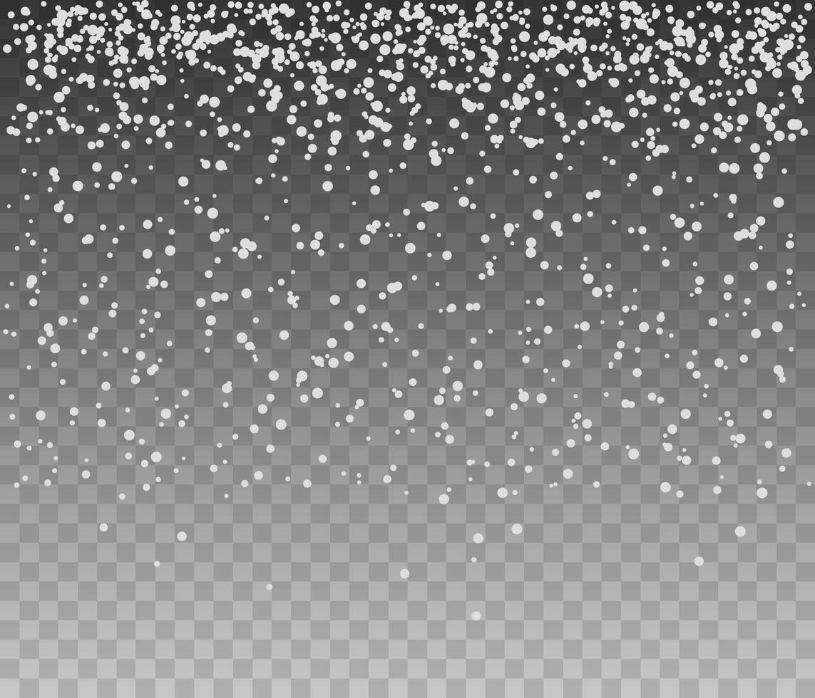 Falling snowflakes. White dots vector