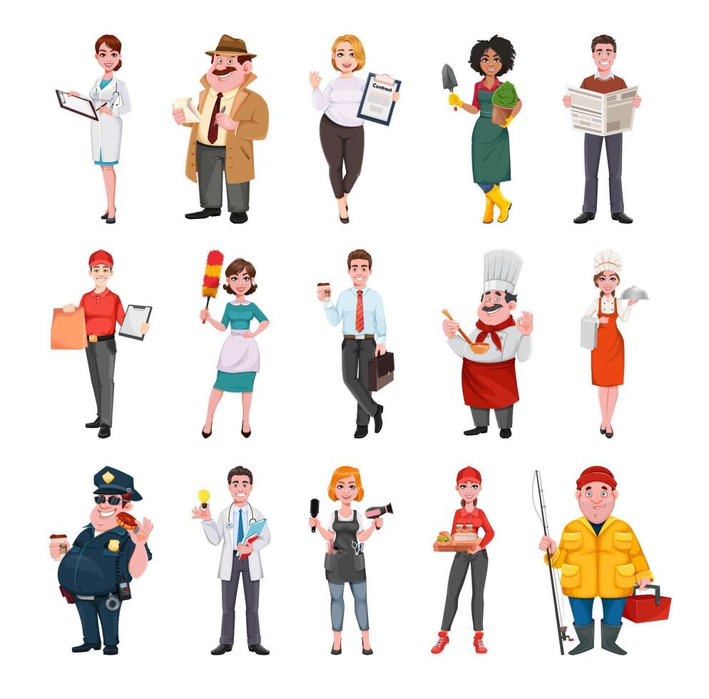 People of different professions vector