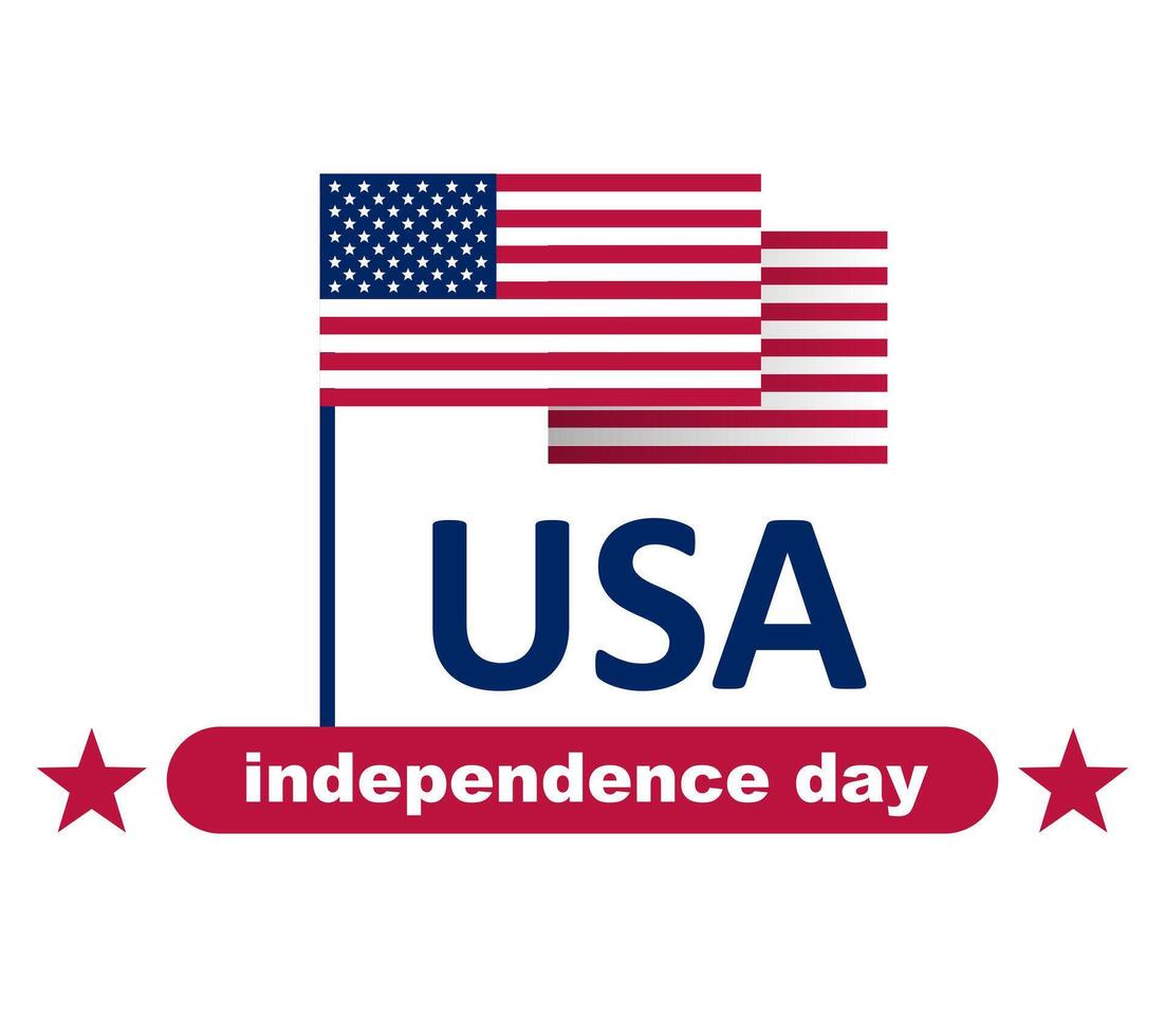 Happy Independence Day USA vector