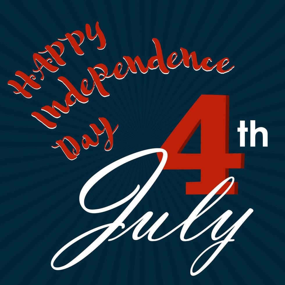Happy Independence Day USA vector