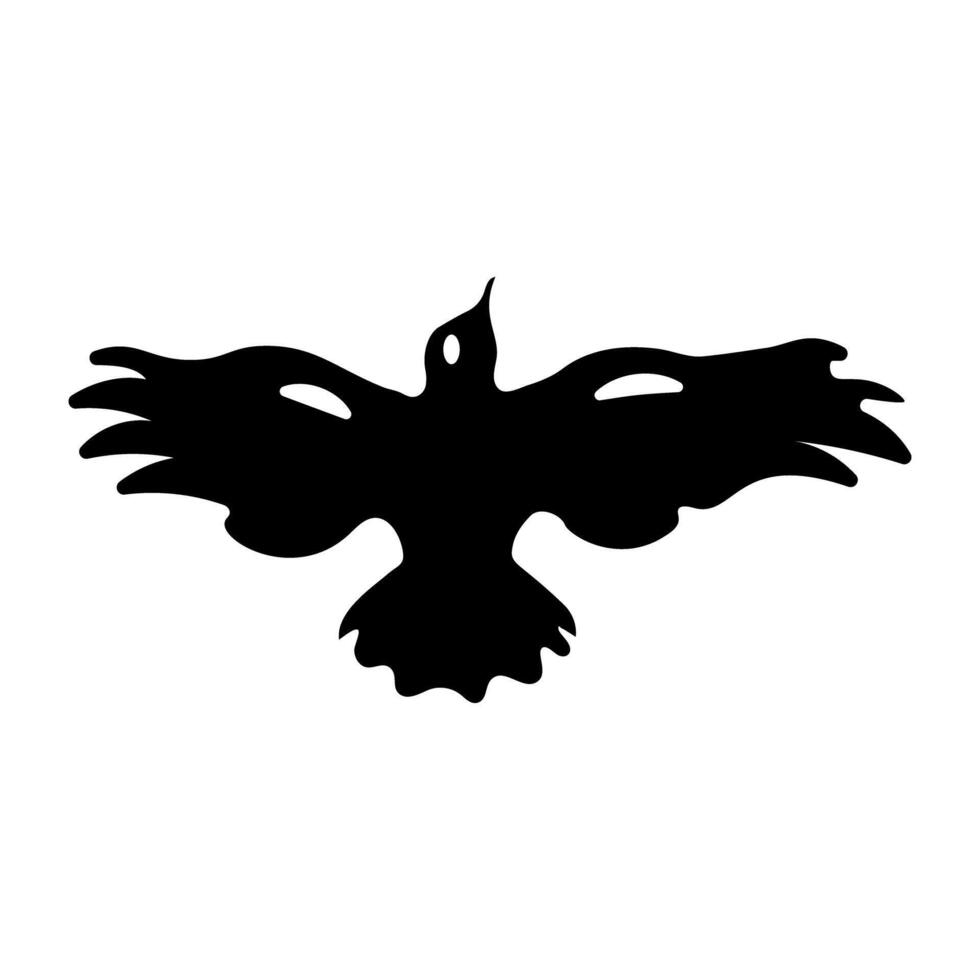 A glyph style icon of vulture vector