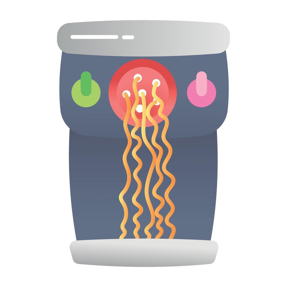 A pasta maker icon designed in flat style vector