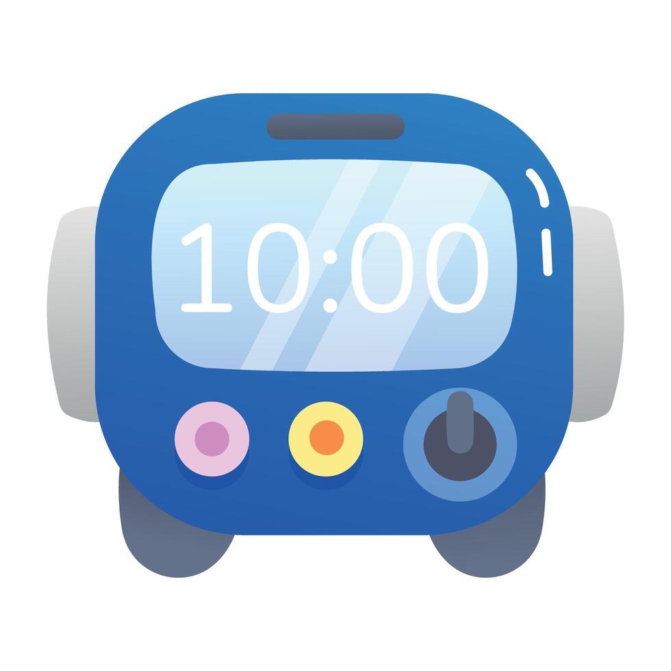 A flat style icon of kitchen timer vector