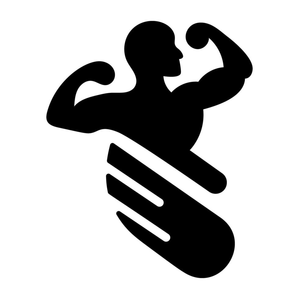 A glyph icon of flying angeless vector
