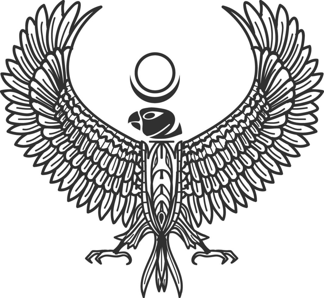 Horus ancient egyptioan sign design vector