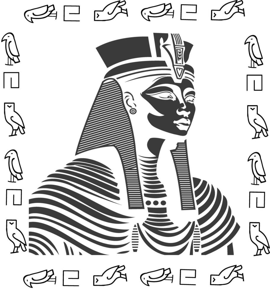 ancient egyptian king design vector