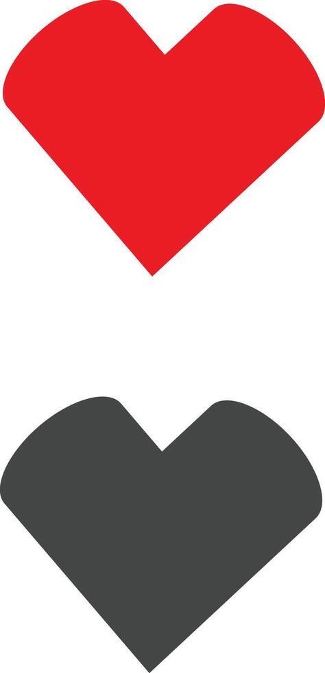 Heart set of symbols vector