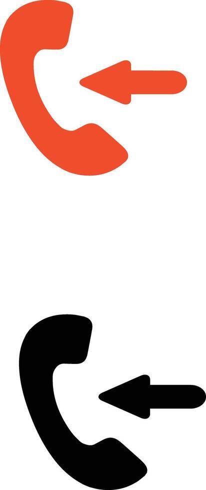 incoming call design vector