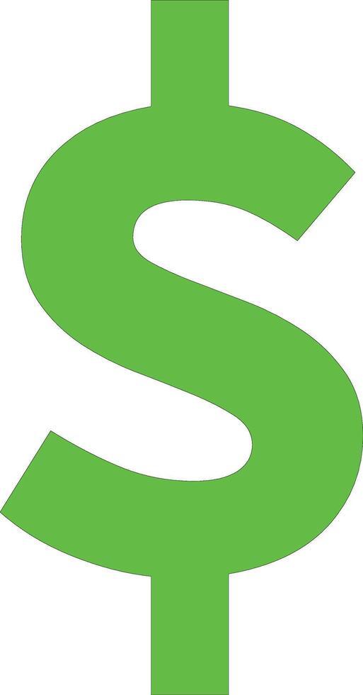 dollar currency sign design vector
