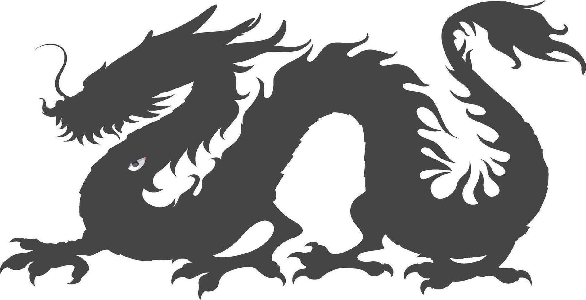 chinese dragon design vector